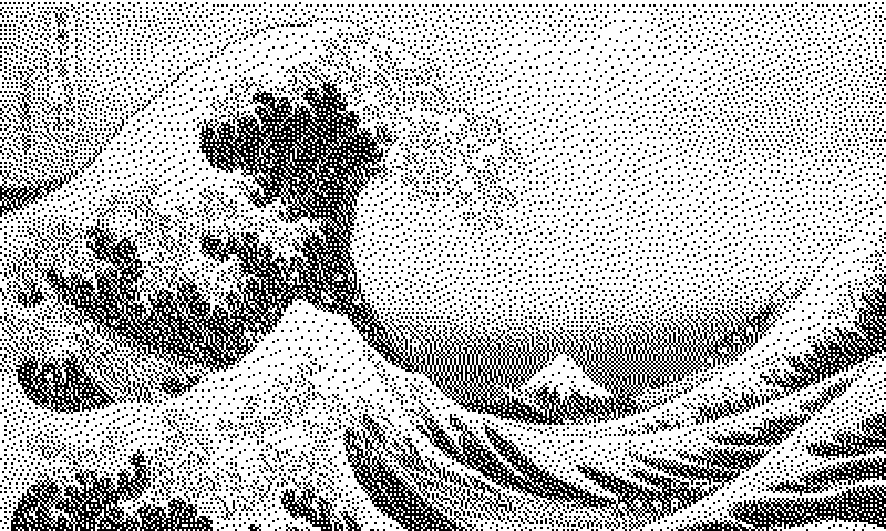 Dithered ocean waves